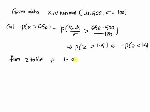 scores-on-a-certain-nationwide-college-entrance-examination-follow-a-normal-distribution-with-mean-of-500-and-standard-deviation-of-1oo-find-the-probability-that-a-student-will-score-over-65-41291