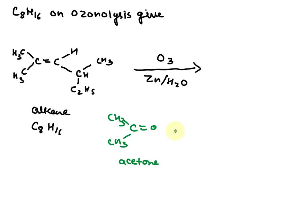 SOLVED: An alkene with molecular formula C8H16 was obtained from ...