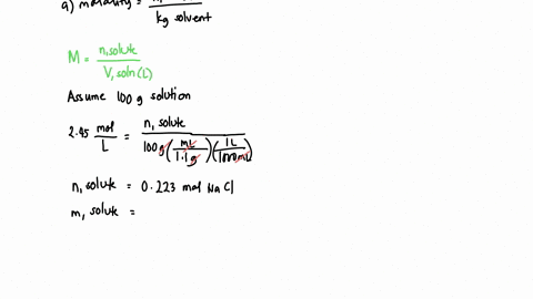 a-saline-solution-contains-245-moll-nacl-the-density-of-the-solution-is-1100-gml-part-a-calculate-the-molality-of-the-solution_-express-vour-answer-to-three-significant-figures_-check-part-b-60884