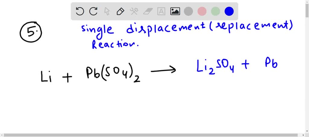 SOLVED: Lithium reacts with Lead (IV) Sulfate to form Lithium Sulfate ...
