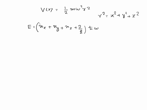 5-a-particle-of-mass-m-and-spin-zero-is-in-a-three-dimension-isotropic-well-described-by-vr-mw2r2-where-r2-x2-y2-z2-how-many-states-have-energy-72-hw-a-1-b-2-c4-d-6-e-8-50004