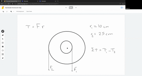 find-the-net-torque-on-the-wheel-in-figure-plo27-about-the-axle-through-0-taking-a-100-cm-and-b-250-cm-76048