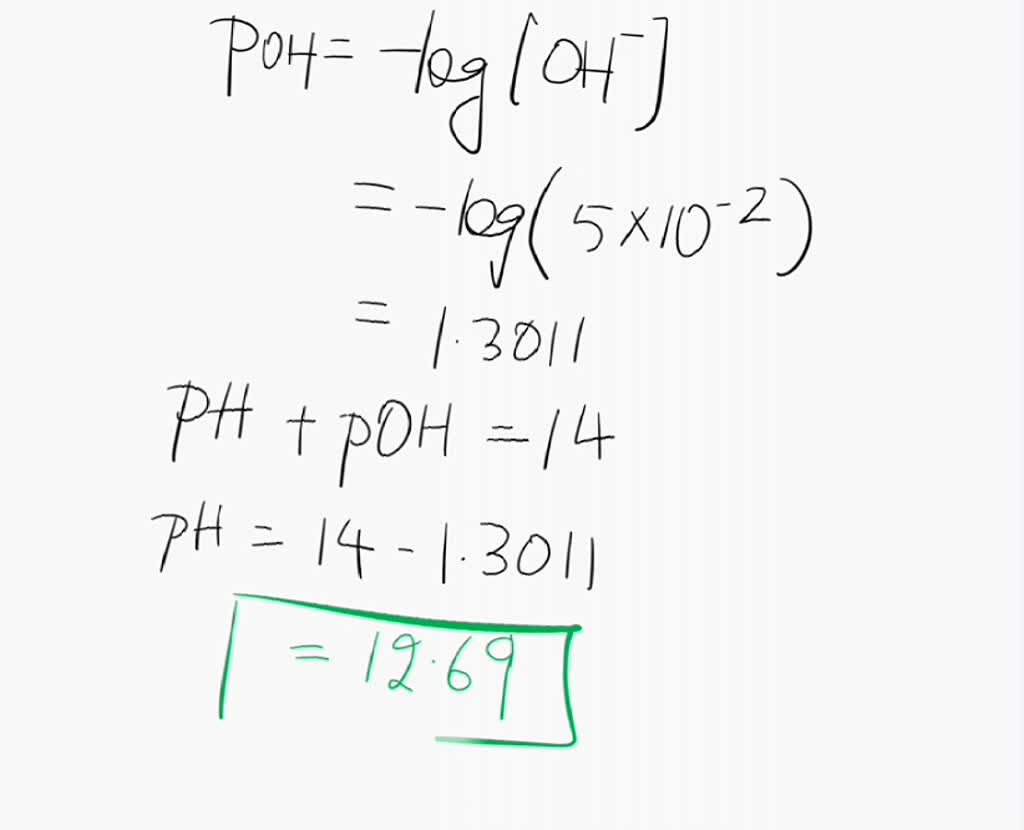 SOLVED: Calculate the pH of a 0.5 L solution containing 50 mM sodium ...