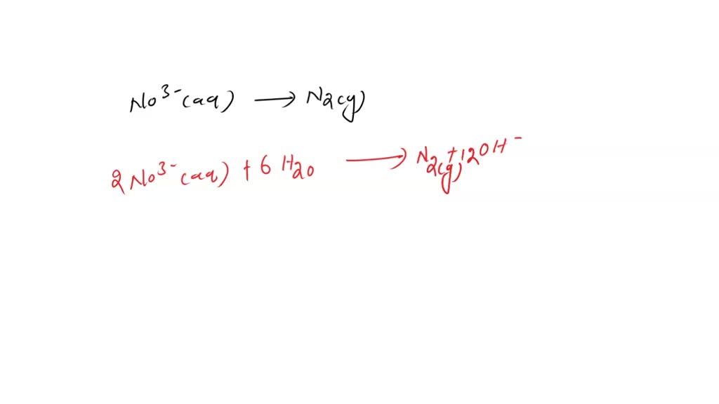 SOLVED: Write and balance the half-reaction for the reduction of ...