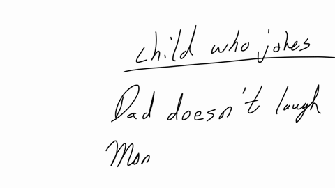 a-child-likes-to-make-people-laugh-he-finds-that-his-dad-usually-doesnt-laugh-at-his-jokes-so-he-doesnt-make-jokes-in-front-of-him-however-his-mom-does-laugh-at-his-jokes-and-so-he-always-makes-jokes
