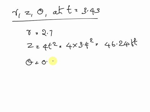 for-a-short-time-the-arm-of-the-robot-is-extending-at-a-constant-rate-such-that-drdt-19-fts-when-r-27-ft-z-4t2-ft-and-05t-rad-where-t-is-in-seconds-determine-the-magnitude-of-the-acceleratio-17933