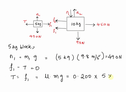 a-500-mathrmkg-block-is-placed-on-top-of-a-100-mathrmkg-block-fig-p536-a-horizontal-force-of-450-mat-65845