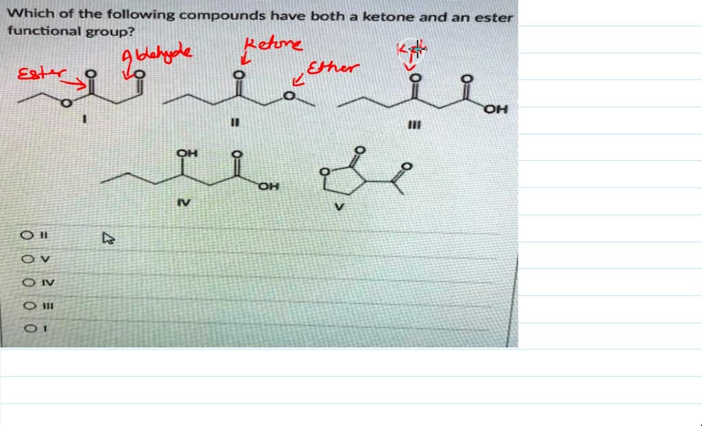 Which Of The Following Compounds Contains A Ketone Functional Group SOLVED: Which of the following compounds contain a ketone functional