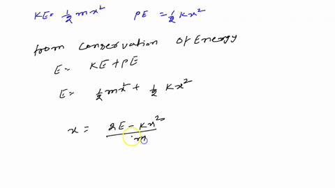 consider-a-mass-m-on-the-end-of-a-spring-of-force-constant-k-and-constrained-to-move-along-the-horizontal-x-axis_-if-we-place-the-origin-at-the-springs-equilibrium-position-the-potential-ene-39829