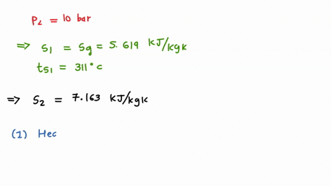 dry-saturated-steam-at-100-bar-expands-isothermally-and-reversibly-to-a-pressure-of-10-bar-calculate-the-heat-supplied-and-the-work-done-per-kilogram-of-steam-during-the-process-94396