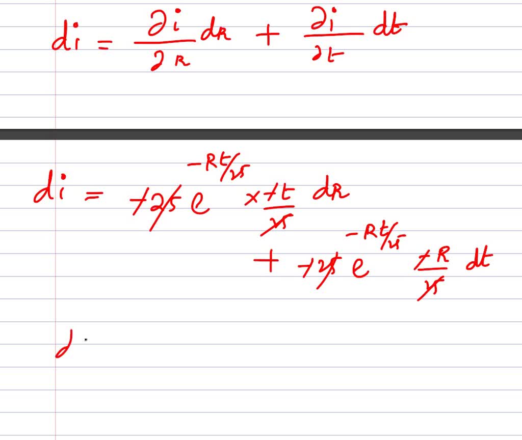 SOLVED The electric current in a circuit containing a variable