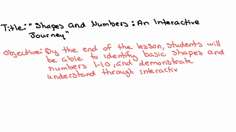 Design a technology enhanced math lesson plan for preschool