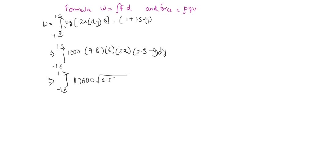 The tank shown below is full of water. Using the fact that the density ...