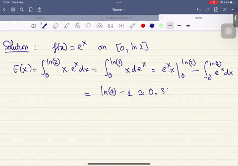 find-the-expected-value-ex-the-variance-varx-and-the-standard-deviation-x-for-the-density-function-round-your-answers-to-four-decimal-places-fx-ex-on-0-ln-2-2