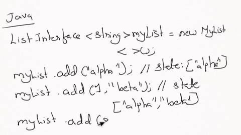 work-in-java-please-1-with-the-code-to-create-and-update-the-myl-list-object-in-the-code-belowshow-the-state-of-the-list-object-after-each-statement-is-executed-10-pts-listlnterfacestringmyl-01205