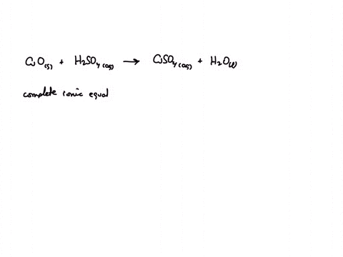 reaction-step-4-adding-sulfuric-acid-h2so4aq-to-the-copper-oxide-product-cuos-from-day-1-the-sulfuric-acid-dissolves-the-solid-copper-oxide-product-to-give-a-new-copper-solution-a-balanced-chemical-eq