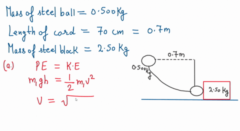 a-steel-ball-of-mass-0500-mathrmkg-is-fastened-to-a-cord-that-is-700-mathrmcm-long-and-fixed-at-th-4-57277