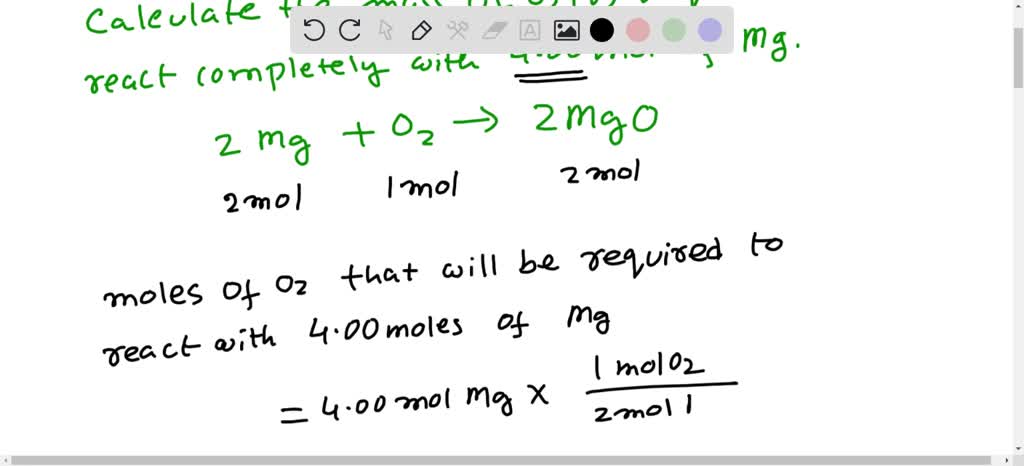 Solved The Chemical Equation Below Shows The Burning Of Magnesium Mg With Oxygen O2 To Form 7077