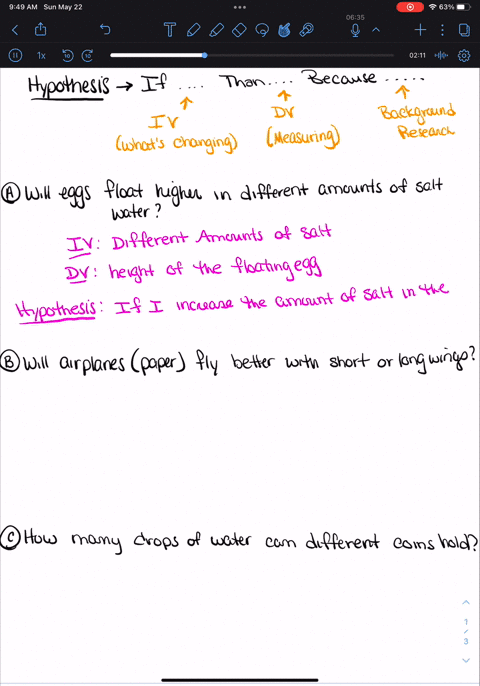 practice-read-the-information-about-each-experiment-and-write-the-hypothesis-independent-variable-iv-and-dependent-variable-dv-will-an-egr-float-higher-in-water-with-more-salt-hypothesis-dv-87221