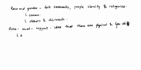 what-is-the-data-and-reasoning-used-today-to-support-race-and-gender-as-folk-taxonomies-clearly-discuss-the-differences-between-a-folk-and-scientific-taxonomy-provide-data-and-reasoning-to-i-16086