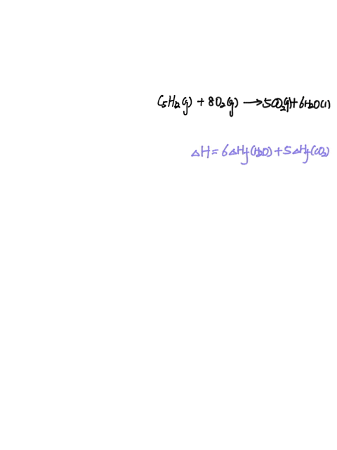 pentane-c5h12-is-a-component-of-gasoline-that-burns-according-to-the-following-balanced-equation-cal-06535