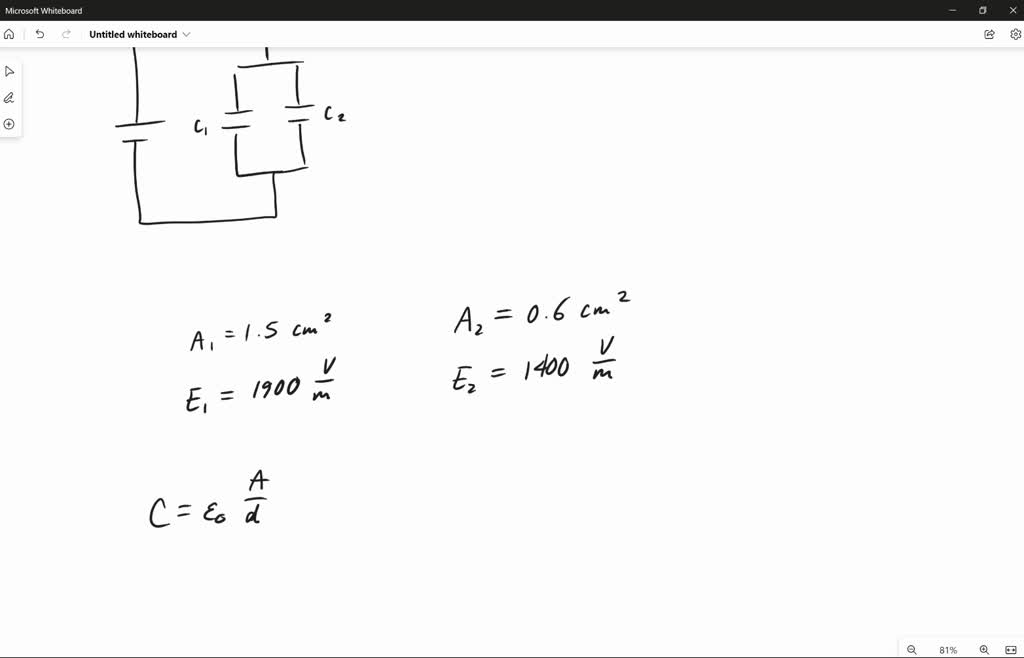 SOLVED Two parallelplate capacitors (with air between the plates) are