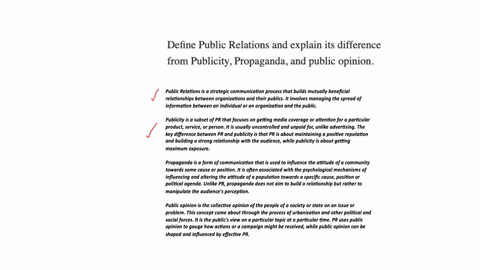 define-public-relations-and-explain-its-difference-from-publicity-propaganda-and-public-opinion