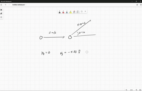 8-a-billiard-ball-moving-at-5-mls-strikes-stationary-ball-of-the-same-mass-after-the-collision-the-first-ball-moves-at-433-ms-at-a-angle-of-30-degrees-with-respect-to-the-original-line-of-mo-08476