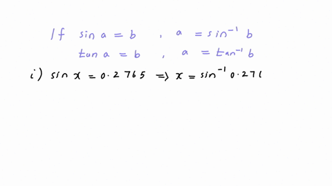 b-calculate-the-value-of-x-correct-to-the-nearest-degree-given-that-x-is-an-acute-angle-i-sin-x-02765-ii-3tan-x-24568