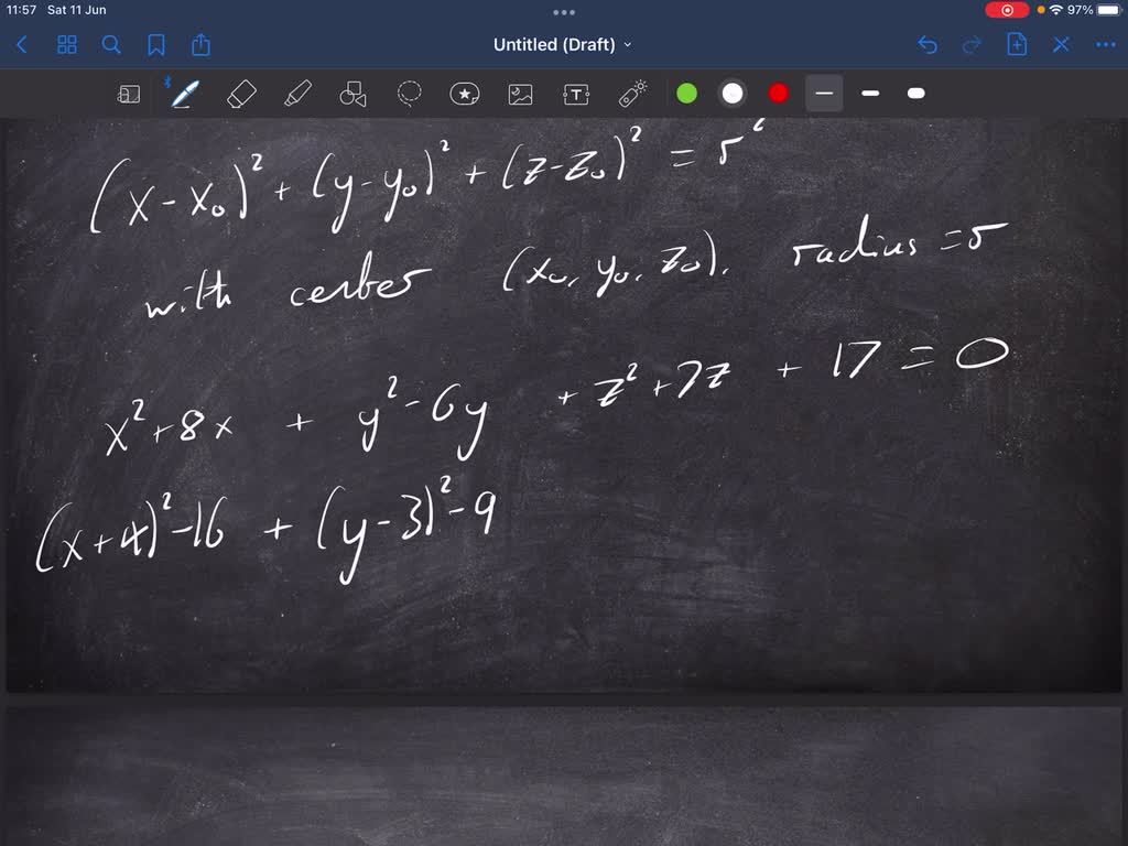 solved-show-that-the-equation-x-2-y-2-z-2-8x-6y-2z-17-0-represents-a-sphere-and