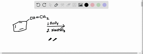 draw-the-organic-products-of-the-following-reaction-ch-chz-oso4-nahso3-you-do-not-have-to-consider-stereochemistry-the-aromatic-ring-when-present-is-unreactive-in-all-cases-27254