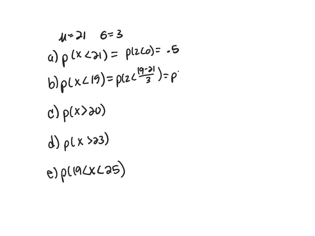 solved-a-variable-is-normally-distributed-with-mean-20-and-standard