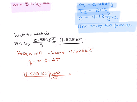 when-ice-at-0c-melts-to-liquid-water-at-0c-it-absorbs-0334-kj-of-heat-per-gram-suppose-the-heat-needed-to-melt-345-g-of-ice-is-absorbed-from-the-water-contained-in-a-glass-if-this-water-has-74072