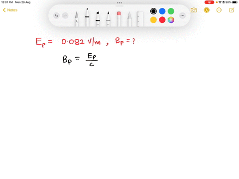 a-planar-electromagnetic-wave-is-propagating-in-the-x-direction-at-a-certain-point-p-and-at-a-given-instant-the-electric-field-of-the-wave-is-given-by-0082-vm-what-is-the-magnetic-vector-of-68747