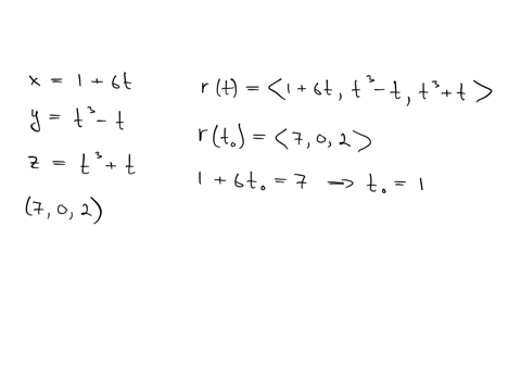 find-parametric-equations-for-the-tangent-line-to-the-curve-with-the-given-parametric-equations-at-the-specified-point-x-1-6-find-parametric-equations-for-the-tangent-line-to-the-curve-with-92935