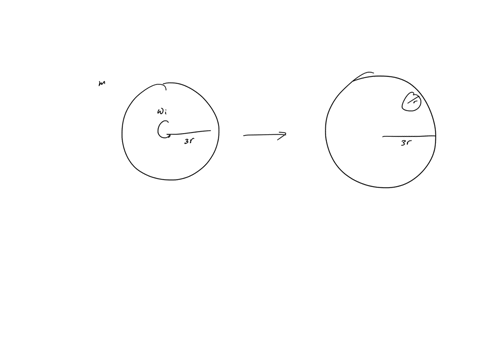 14-a-uniform-disk-of-mass-m-and-radius-3r-is-initially-rotating-about-its-center-on-a-frictionless-axle-with-angular-velocity-wi-3-rads-a-second-uniform-disk-of-the-same-mass-m-but-smaller-r-90246