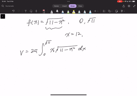 Use the shell method to find the volume generated by the...