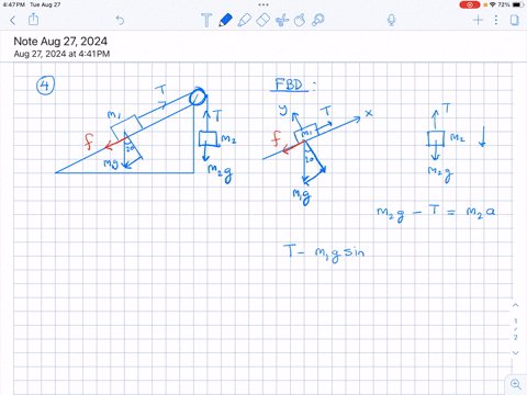 4-a-mass-mathbfm_mathbf1mathbf2-mathbf2-mathbf5-0-mathrmkg-is-accelerated-up-the-20circ-ramp-at-125-mathrmm-mathrms2-the-coefficient-of-friction-is-0200-draw-fbds-what-is-the-mass-of-second-mass-7