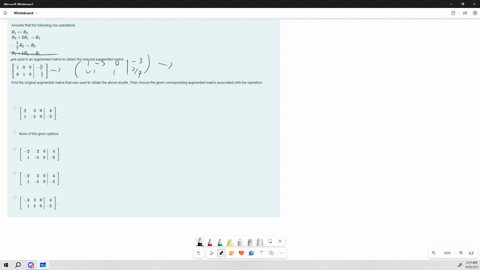 assume-that-the-following-row-operations-beginarrayl-r_1-leftrightarrow-r_2-r_22-r_1-rightarrow-r_2-frac17-r_2-rightarrow-r_2-r_15-r_2-rightarrow-r_1-endarray-are-used-in-an-augmented-matrix-to-obtain