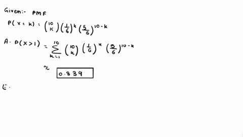 suppose-x-is-a-discrete-random-variable-with-possible-values-012-10-and-10-k-px-k-k-10-note-that-10-10-k1o-ki-find-each-of-the-following-probabilities-a-px-1-b-px-4-c-p3-x-5-d-p25-x-29-e-px-91323