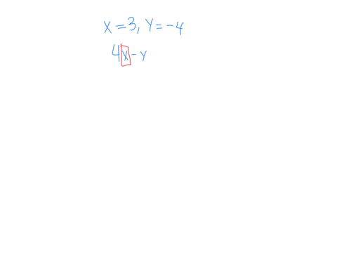 evaluate-the-expression-when-x3-and-y-4-4x-y