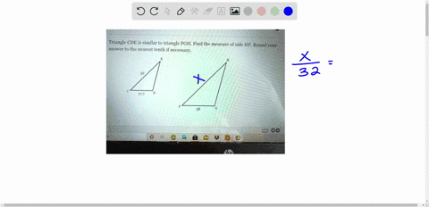 triangle-cde-is-similar-to-triangle-fgh-find-the-measure-of-side-hf-round-your-answer-to-the-nearest-tenth-if-necessary-e-h-32-c-d-177-f-g-58-similar-figures-proportion-level-1-apr-11125312-52716