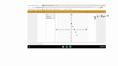 use-the-drawing-tools-to-form-the-correct-answer-on-the-provided-graph-graph-the-solution-to-the-following-system-of-inequalities-in-the-coordinate-plane-y-2x-4-x-3-pretest-methods-of-solvin-84637