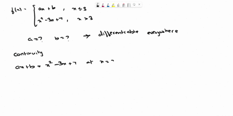 fndthe-values-of-a-and-b-that-make-the-following-plecewise-function-differentiable-everya-ax-6-for-_-3-31-7-for-3-fz-provide-your-answer-below-17976