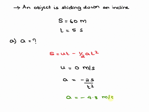 a-small-object-is-placed-at-the-top-of-an-incline-that-is-essentially-frictionless-the-object-slides-down-the-incline-onto-a-rough-horizontal-surface-where-it-stops-in-50-s-after-traveling-6-46187