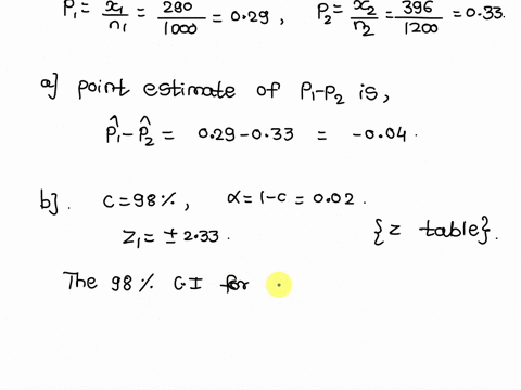 a-sample-of-1000-observations-taken-from-the-first-population-gave-x_1290-another-sample-of-1200-o-2-73592