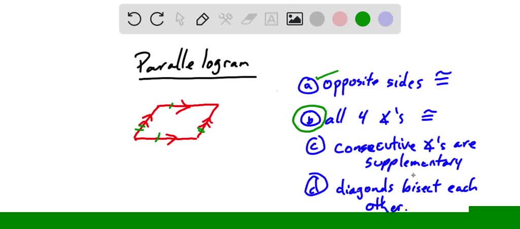 Which Statement Is Not Always True For A Parallelogram