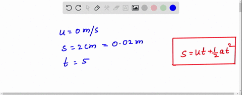 an-electron-starting-from-rest-and-moving-with-a-constant-acceleration-travels-20-cm-in-50-ms-what-is-the-magnitude-of-this-acceleration-select-one-a-25-kms-b-16-kms-c32-kms-d-080-kms-e-13-k-71118