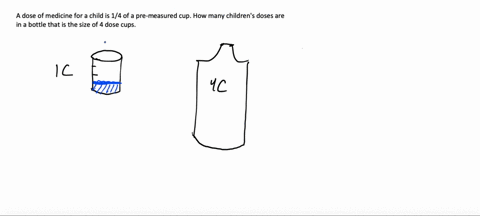a-child-dose-of-medicine-is-ofa-pre-measured-dose-cup-if-the-bottle-of-medicine-is-the-size-of-4-dose-cups-how-many-children-doses-are-there-in-the-bottle-16-doses-8-doses-doses-1-dose-52836