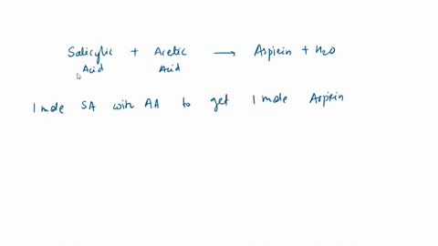 a-student-measures-out-exactly-0107g-of-salicylic-acid-and-runs-the-experiment-as-dictated-in-the-lab-manual-they-obtain-0103-g-of-aspirin-what-is-the-percent-yield-for-their-reaction-percen-54795